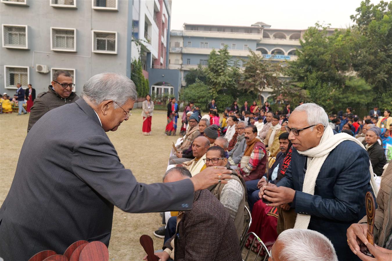 Grand Parents Day 2025 - Felicitation of Grand Parents by Honourable Founder Chairman Dr S P Verma